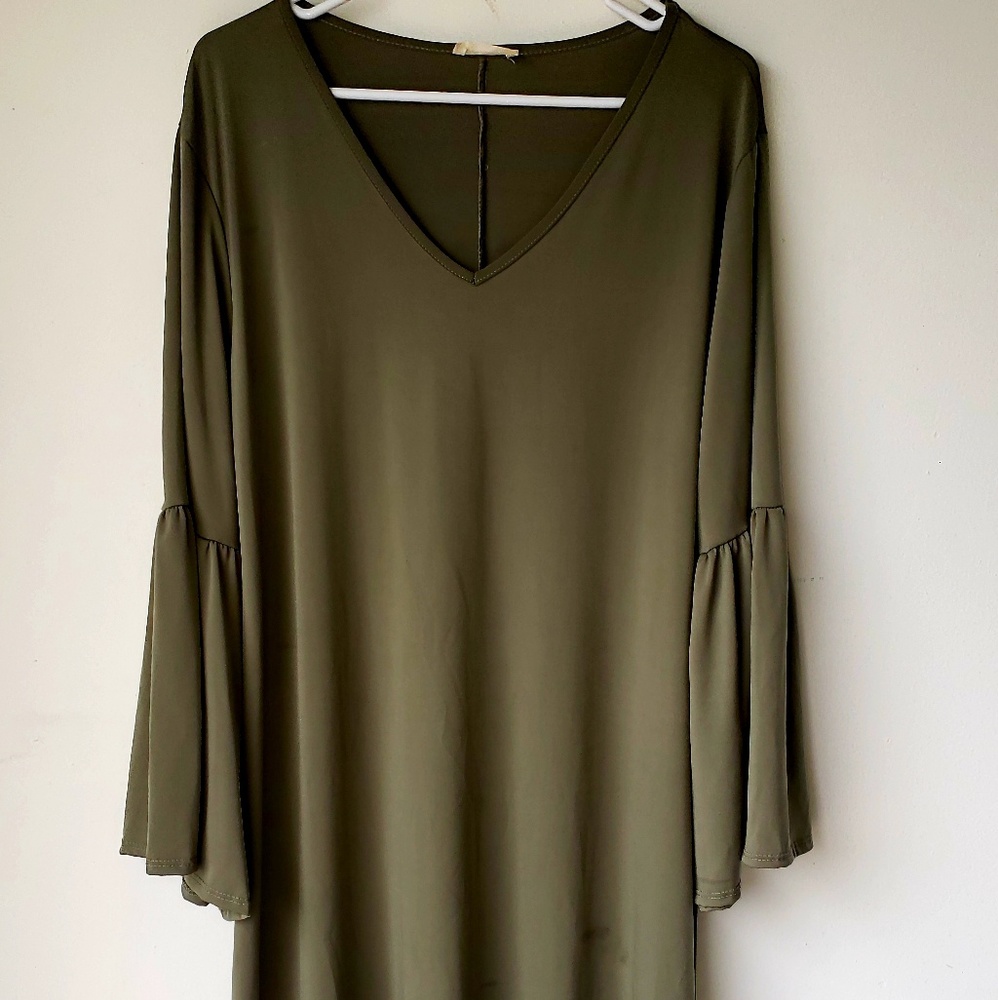 Olive green dress